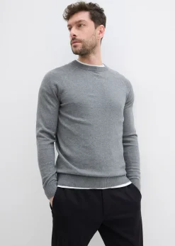 bonprix Lot de 2 pulls en fine maille 100% coton|Homme Pulls & Gilets