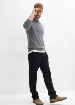 bonprix Lot de 2 pulls en fine maille 100% coton|Homme Pulls & Gilets