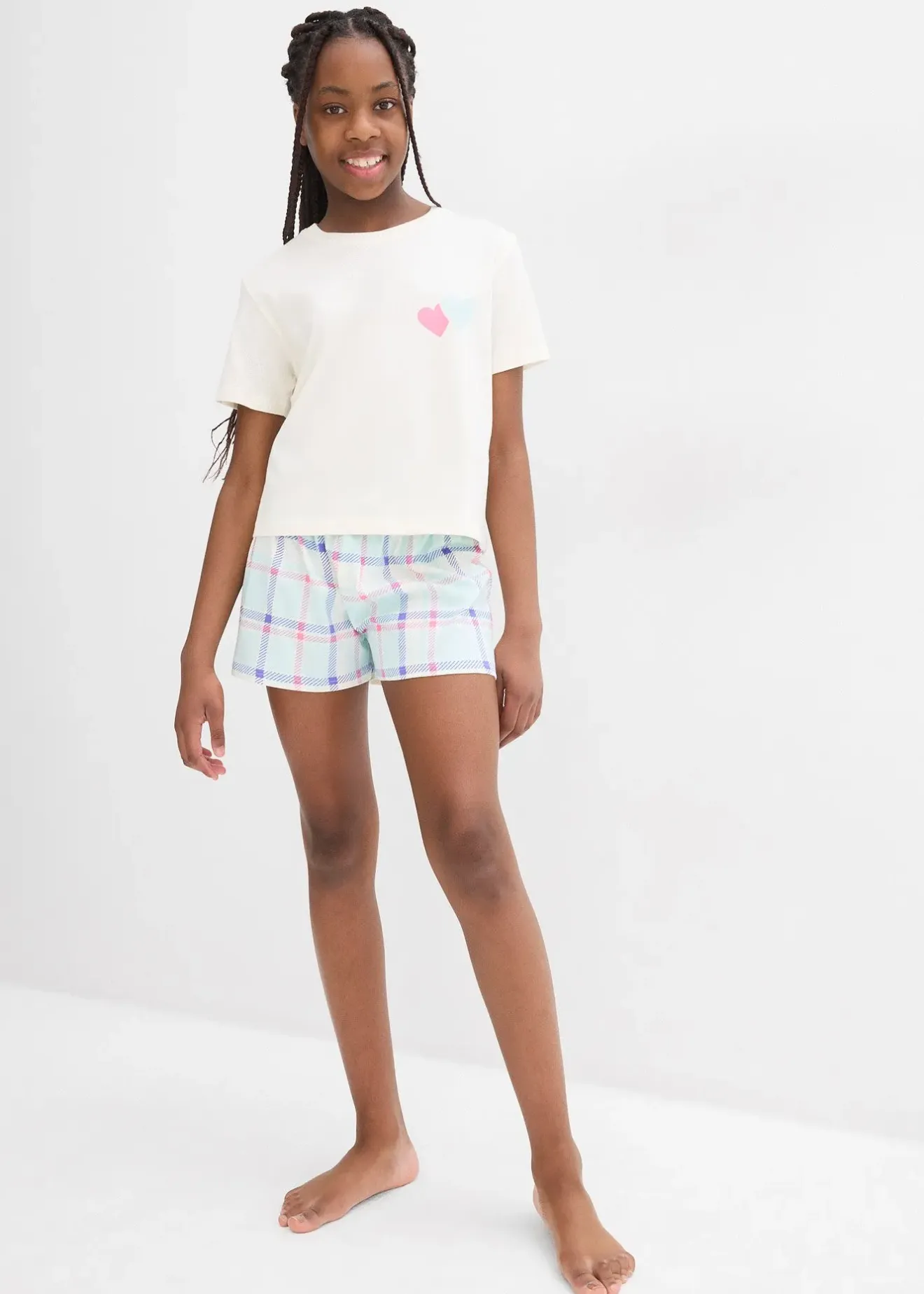 bonprix Lot de 2 pyjashorts 100% coton|Enfant Filles·Pyjamas & Chemises De Nuit