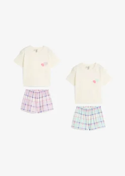 bonprix Lot de 2 pyjashorts 100% coton|Enfant Filles·Pyjamas & Chemises De Nuit