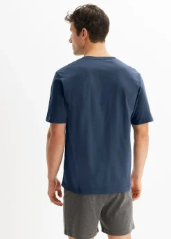 Homme bonprix Pyjamas|Sous-Vêtements|Lot de 2 pyjashorts (ens. 4 pces)