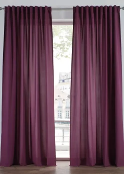 bonprix Salon·Rideaux & Voilages|Rideaux Classiques|Lot de 2 rideaux en microfibre