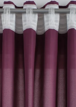 bonprix Salon·Rideaux & Voilages|Rideaux Classiques|Lot de 2 rideaux en microfibre