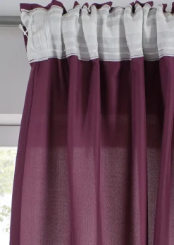 bonprix Salon·Rideaux & Voilages|Rideaux Classiques|Lot de 2 rideaux en microfibre