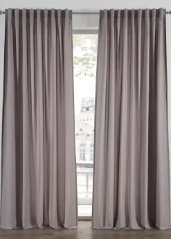 bonprix Lot de 2 rideaux en microfibre| Salon·Rideaux & Voilages|Rideaux Classiques