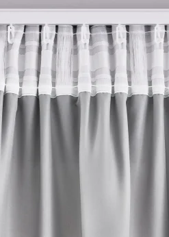 bonprix Lot de 2 rideaux en microfibre| Salon·Rideaux & Voilages|Rideaux Classiques