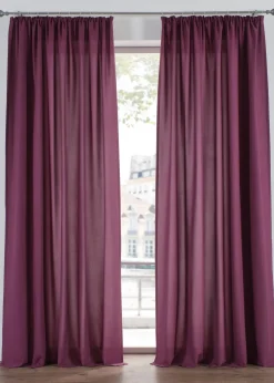 bonprix Lot de 2 rideaux en microfibre| Salon·Rideaux & Voilages|Rideaux Classiques