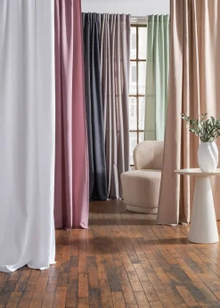 bonprix Salon·Rideaux & Voilages|Rideaux Classiques|Lot de 2 rideaux en microfibre