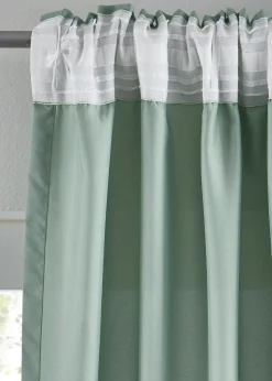 bonprix Lot de 2 rideaux en microfibre| Salon·Rideaux & Voilages|Rideaux Classiques