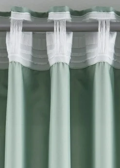 bonprix Lot de 2 rideaux en microfibre| Salon·Rideaux & Voilages|Rideaux Classiques