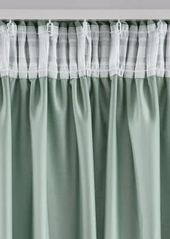 bonprix Lot de 2 rideaux en microfibre| Salon·Rideaux & Voilages|Rideaux Classiques