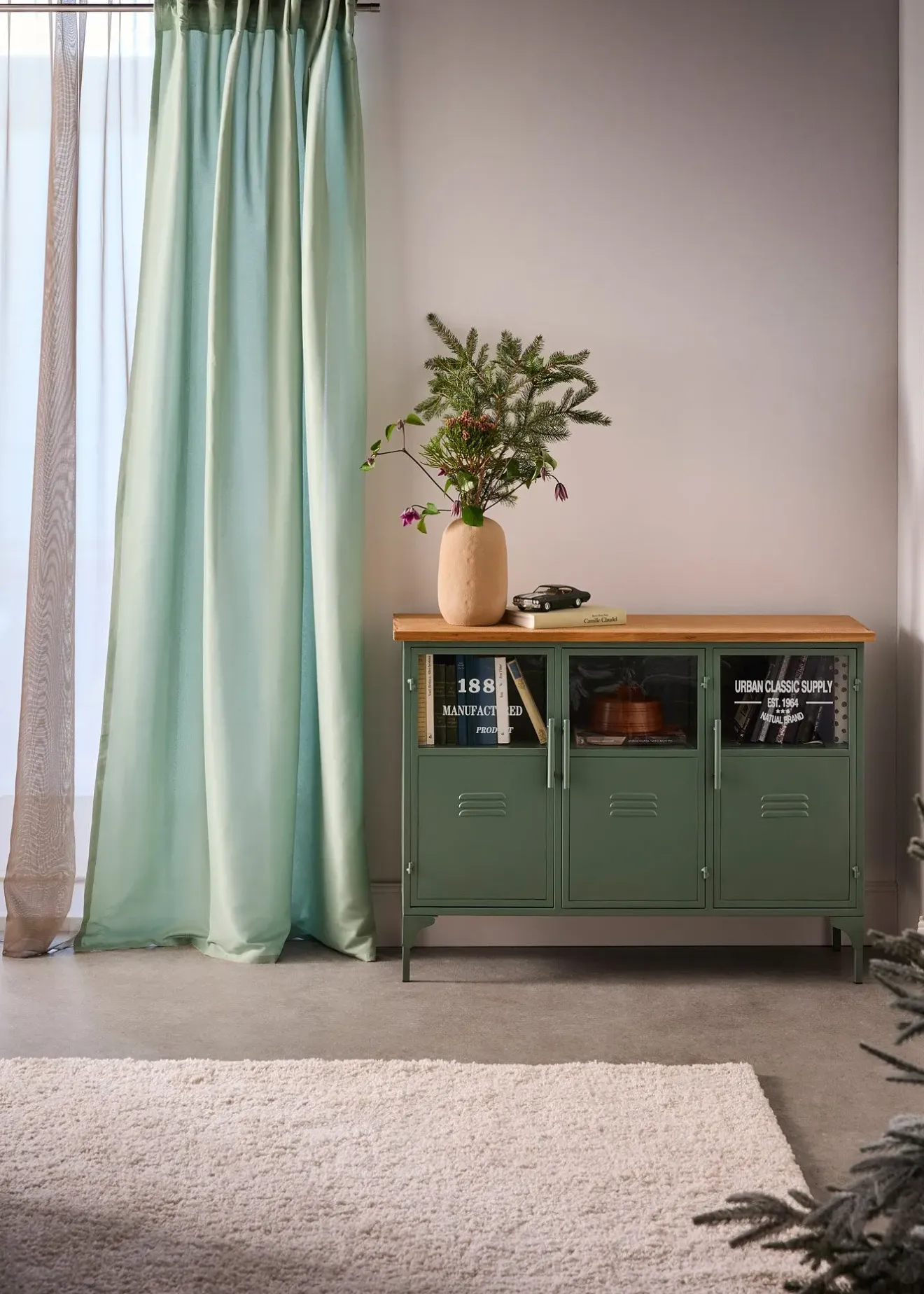 bonprix Lot de 2 rideaux en microfibre| Salon·Rideaux & Voilages|Rideaux Classiques