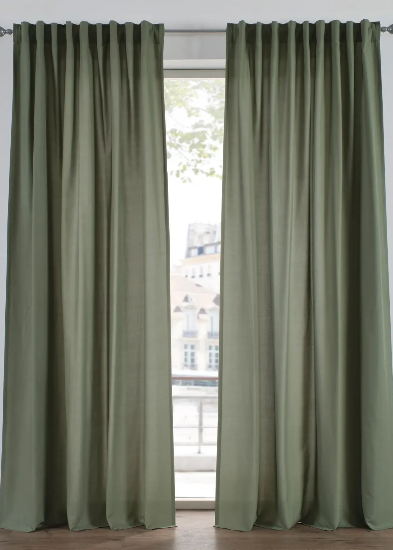 bonprix Lot de 2 rideaux en microfibre| Salon·Rideaux & Voilages|Rideaux Classiques