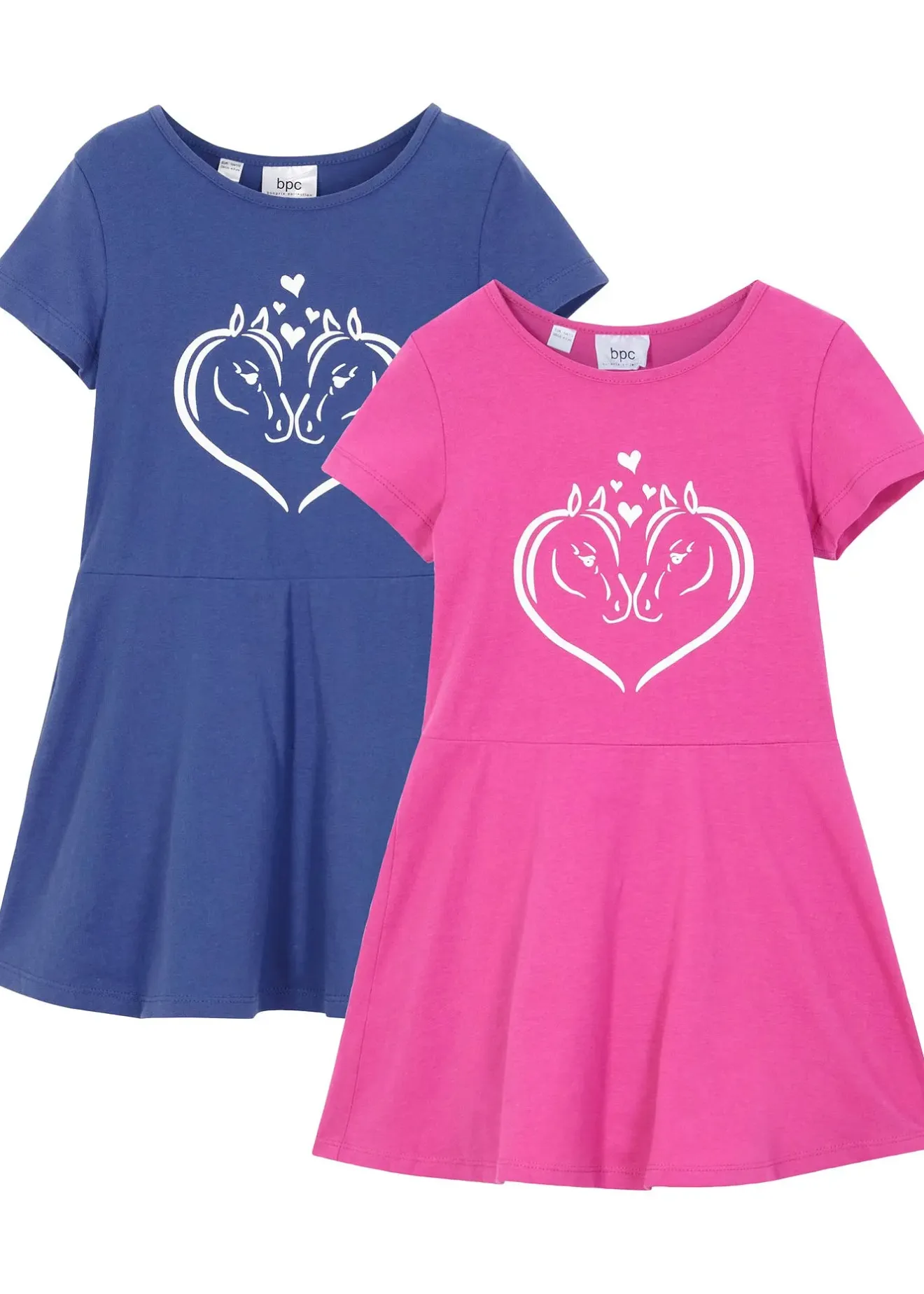 Enfant bonprix Vêtements Enfant|Filles 2-8 Ans·Lot De 2 Articles Et Plus|Lot de 2 robes en jersey 100% coton