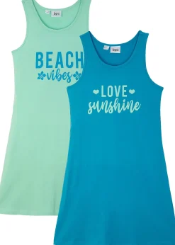 Enfant bonprix Vêtements Enfant|Filles 9-16 Ans·Lot De 2 Articles Et Plus|Lot de 2 robes en jersey 100% coton