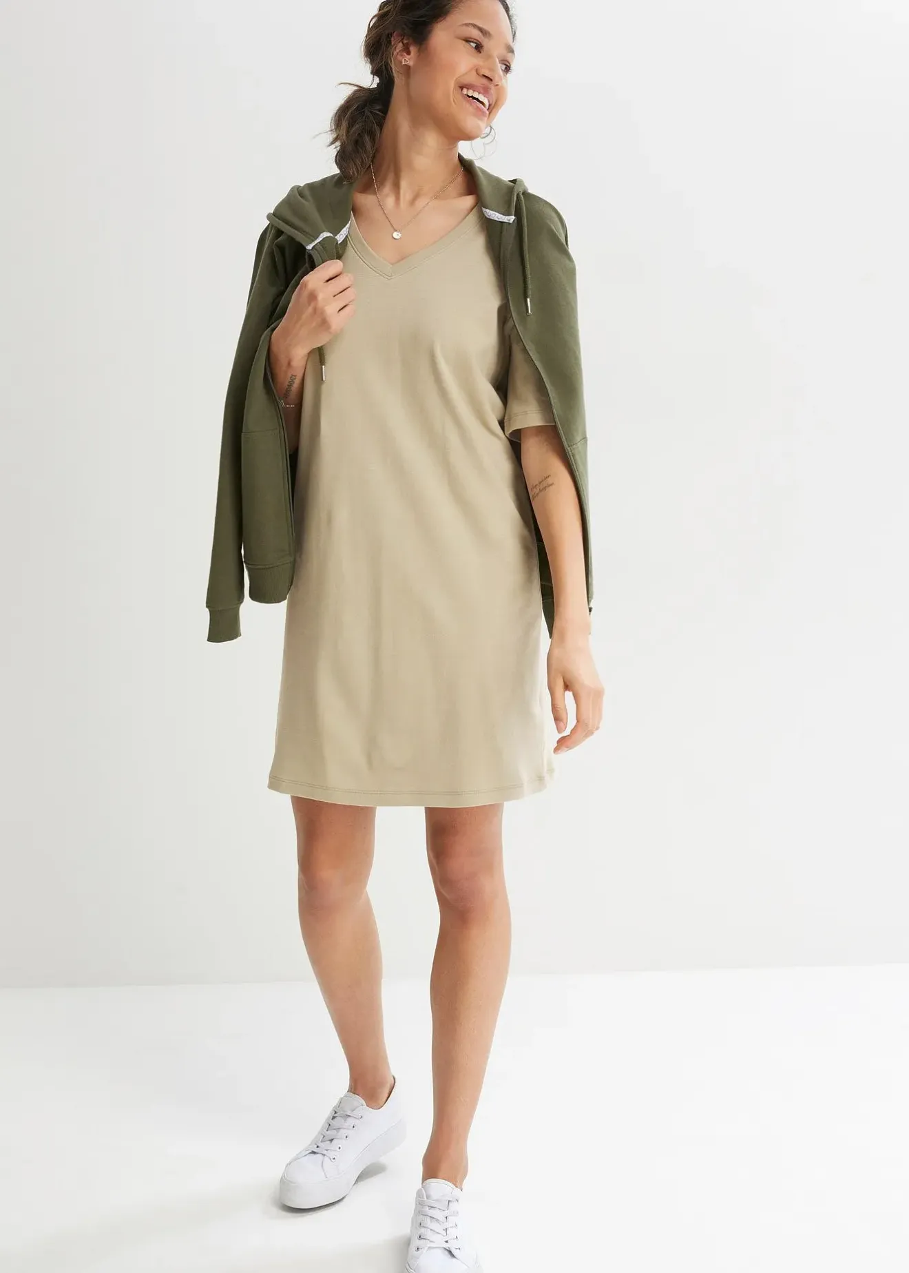 Femme bonprix Basiques|Robes|Lot de 2 robes oversize 100% coton