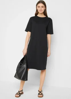 bonprix Lot de 2 robes T-shirt oversize 100% coton|Femme Basiques|Robes