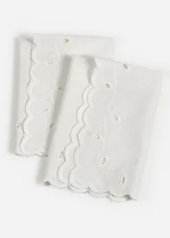 bonprix Arts De La Table|Lot de 2 serviettes en coton avec broderies