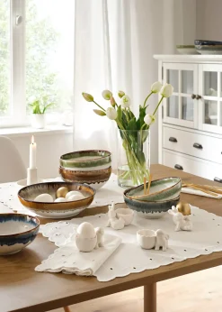 bonprix Arts De La Table|Lot de 2 serviettes en coton avec broderies