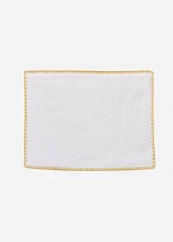 bonprix Lot de 2 sets de table en coton avec liseré doré| Arts De La Table|Linge De Table