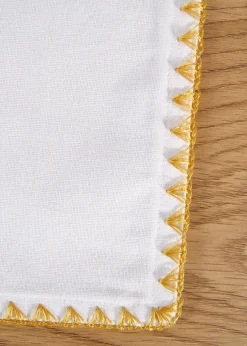 bonprix Lot de 2 sets de table en coton avec liseré doré| Arts De La Table|Linge De Table