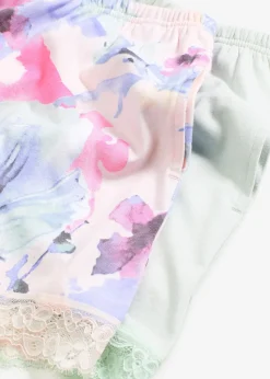 bonprix Lot de 2 shorts de pyjama en coton et viscose|Femme Lingerie Nuit