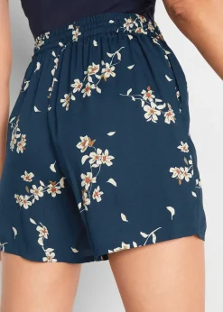 Femme bonprix Shorts|Pantalons|Lot de 2 shorts en viscose avec ceinture à nouer