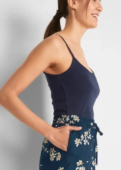 Femme bonprix Shorts|Pantalons|Lot de 2 shorts en viscose avec ceinture à nouer