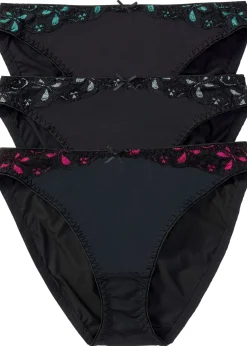 Femme bonprix Dessous|Bas|Lot de 3 slips