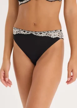 Femme bonprix Dessous|Bas|Lot de 2 slips à dentelle bicolore