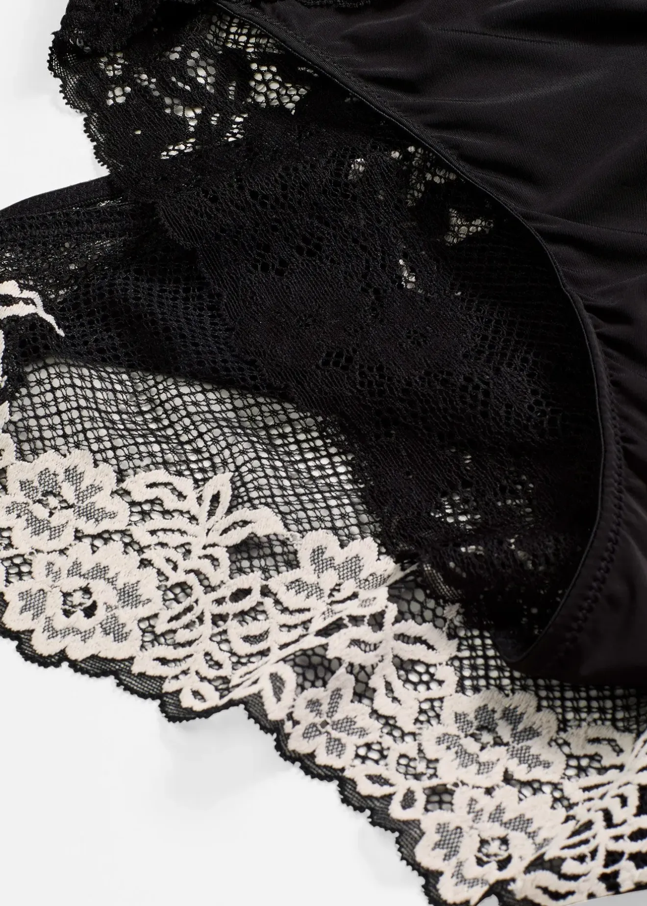 Femme bonprix Dessous|Bas|Lot de 2 slips à dentelle bicolore