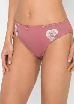 Femme bonprix Bas|Lot de 2 slips avec broderies