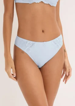 Femme bonprix Dessous|Bas|Lot de 2 slips avec dentelle