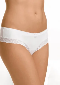 bonprix Lot de 4 slips brésiliens|Femme Basiques|Lingerie Coton
