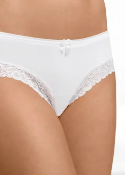 bonprix Lot de 4 slips brésiliens|Femme Basiques|Lingerie Coton
