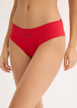 bonprix Lot de 4 slips brésiliens|Femme Lingerie Coton|Bas