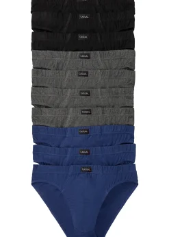 Homme bonprix Slips|Sous-Vêtements|Lot de 10 slips coton