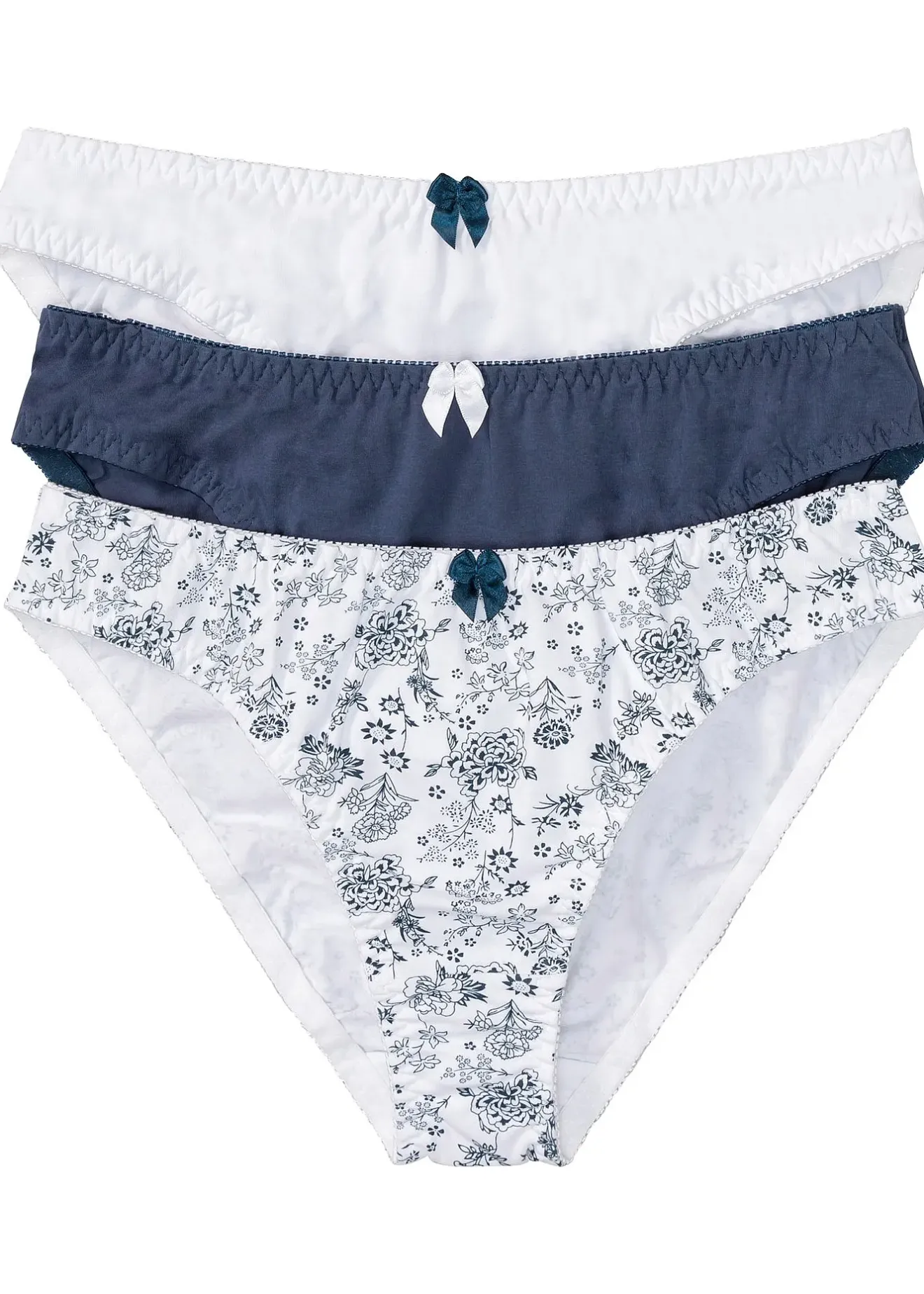 Femme bonprix Lingerie Coton|Bas|Lot de 3 slips coton