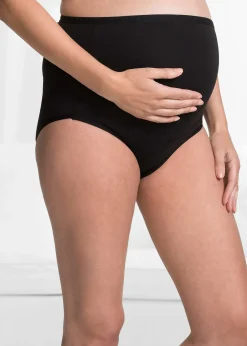bonprix Lot de 2 slips de grossesse en coton|Femme Maternité|Lingerie Coton