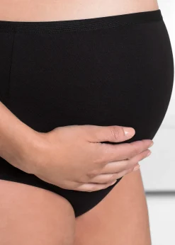 bonprix Lot de 2 slips de grossesse en coton|Femme Maternité|Lingerie Coton