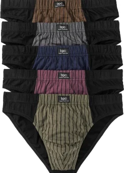 bonprix Lot de 5 slips en coton doux|Homme Sous-Vêtements|Slips
