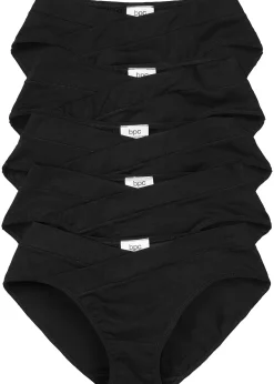 bonprix Lot de 5 slips, forme en V|Femme Basiques|Lingerie Coton