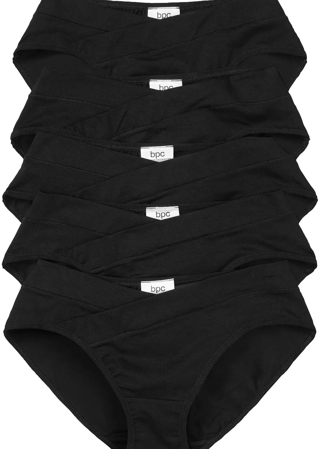 bonprix Lot de 5 slips, forme en V|Femme Basiques|Lingerie Coton