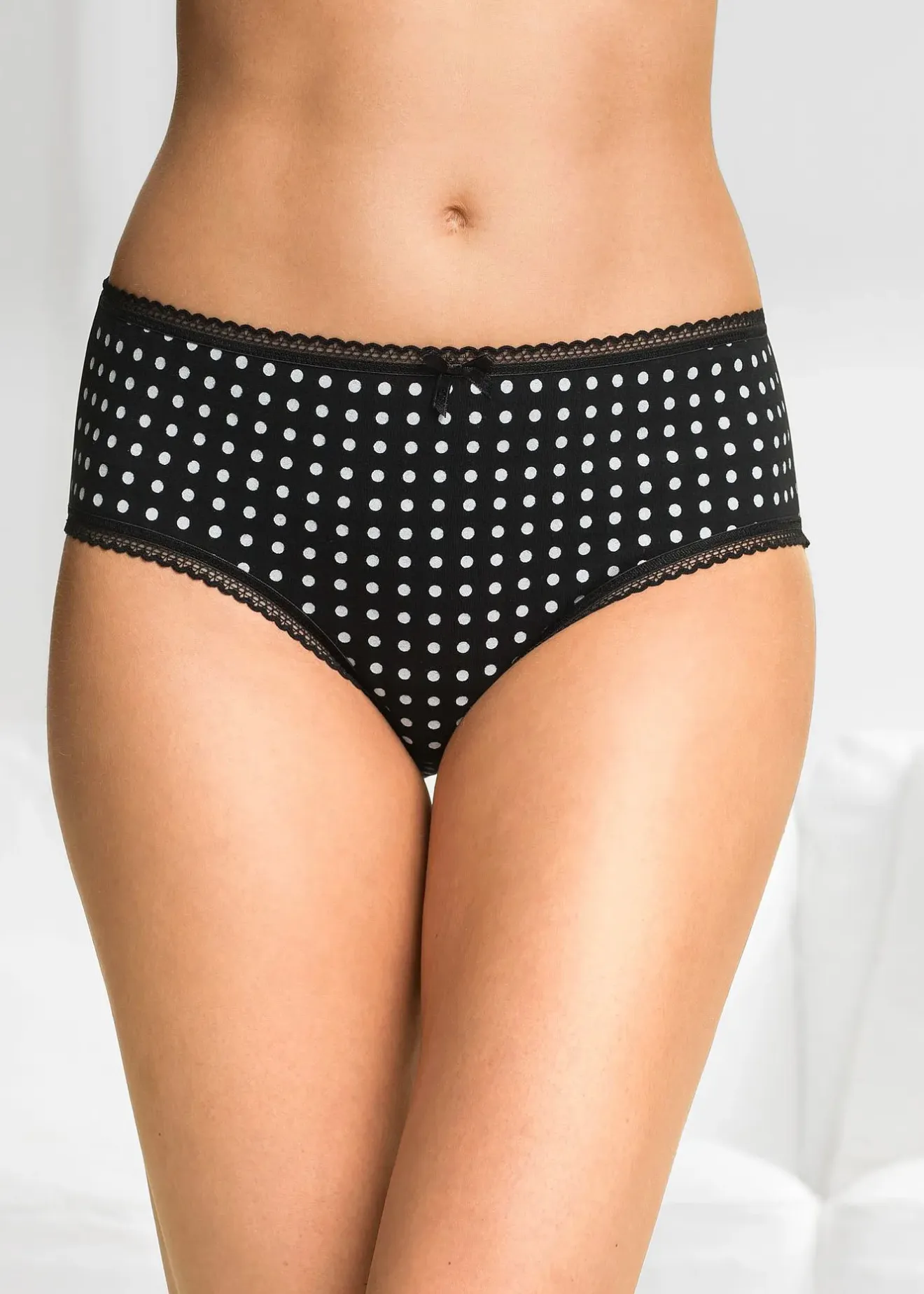 Femme bonprix Lingerie Coton|Bas|Lot de 4 slips maxi