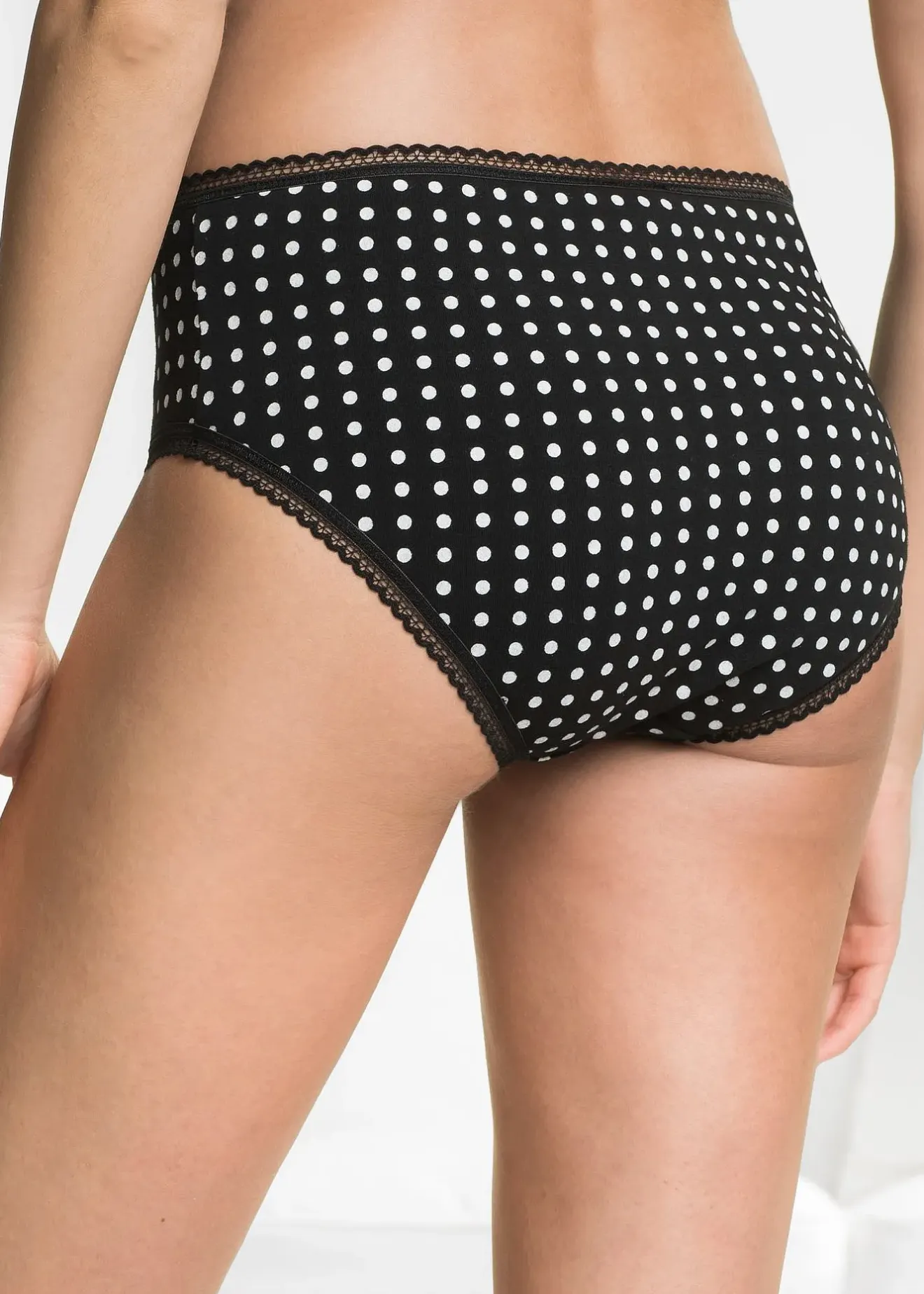 Femme bonprix Lingerie Coton|Bas|Lot de 4 slips maxi