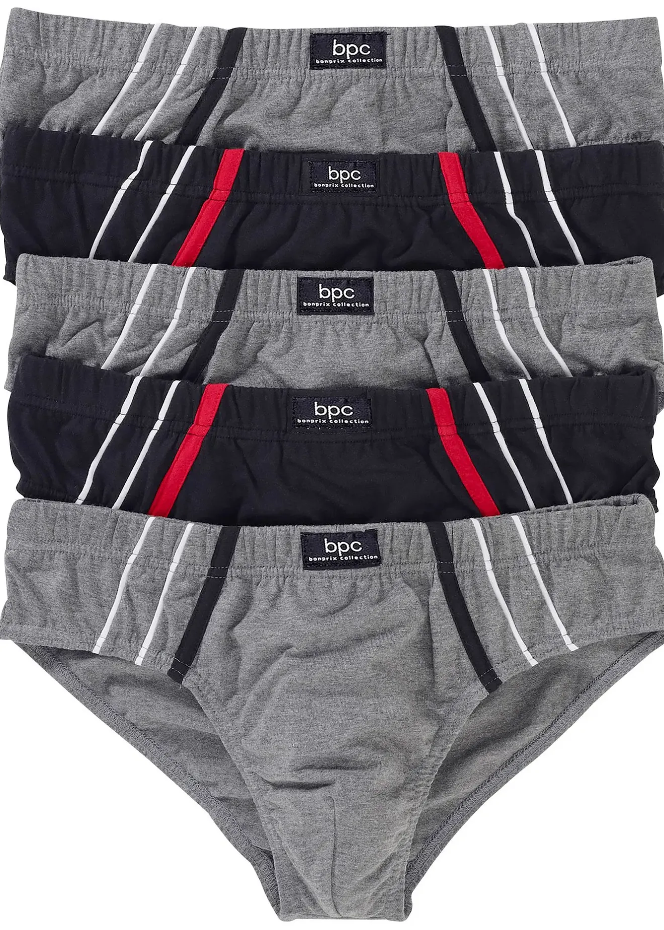 Homme bonprix Slips|Sous-Vêtements|Lot de 5 slips maxi