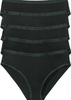 Femme bonprix Basiques|Lingerie Coton|Lot de 5 slips Maxi
