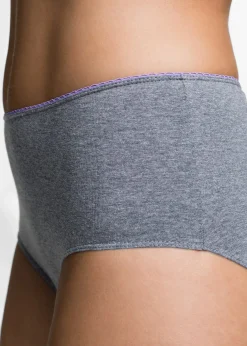 bonprix Lot de 5 slips maxi|Femme Lingerie Coton|Bas