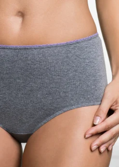 bonprix Lot de 5 slips maxi|Femme Lingerie Coton|Bas