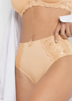 bonprix Lot de 2 slips maxi avec dentelle|Femme Bas